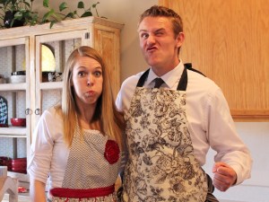 Tyler and Jecia goofy